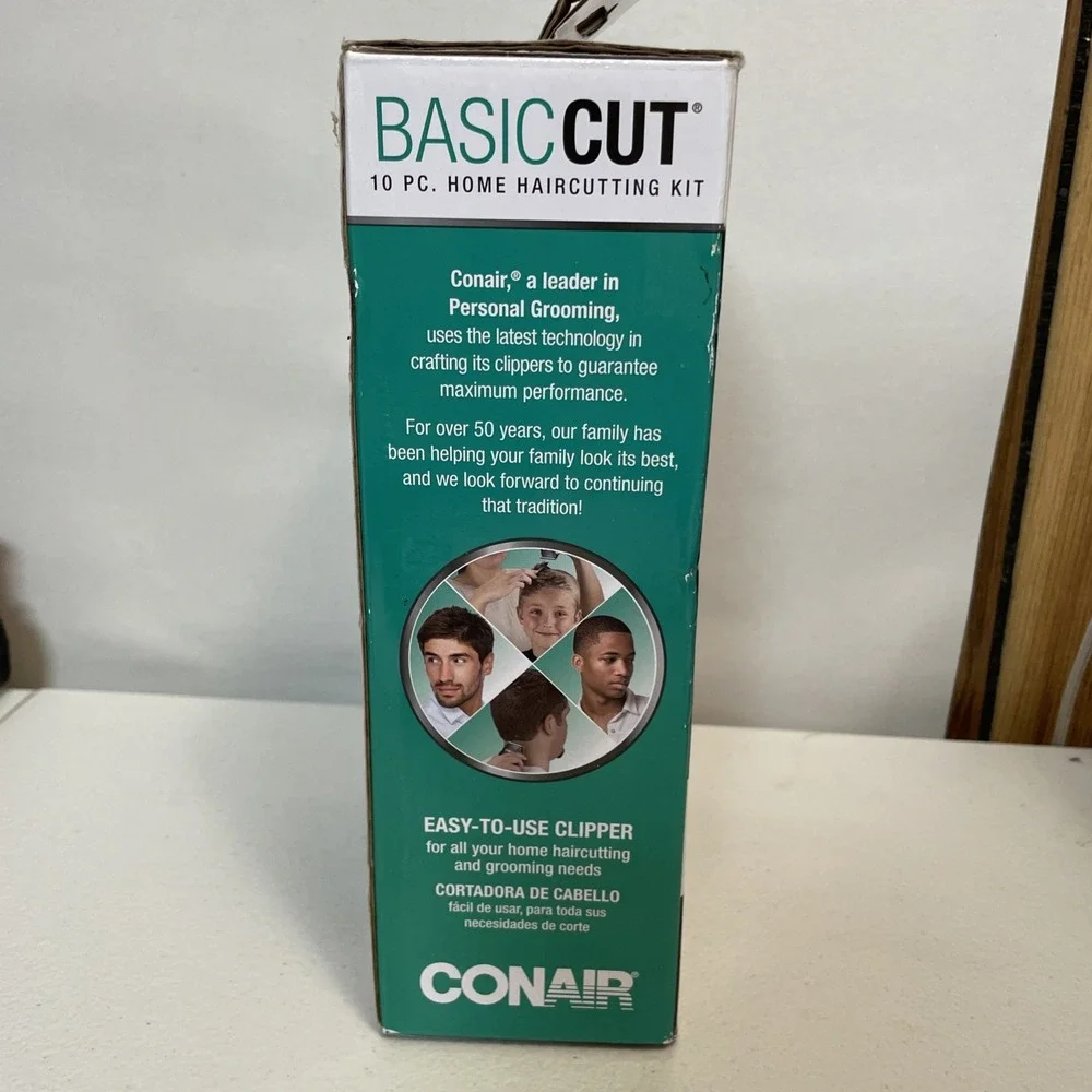 CONAIR Basic Cut Home Haircutting Clippers Kit‎ 10 Piece Set FREE BONUS GIFT New